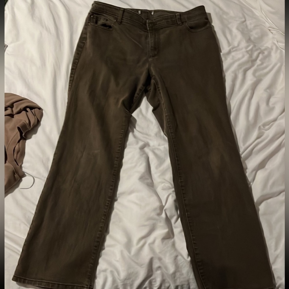 brown vintage flare jeans 2000s